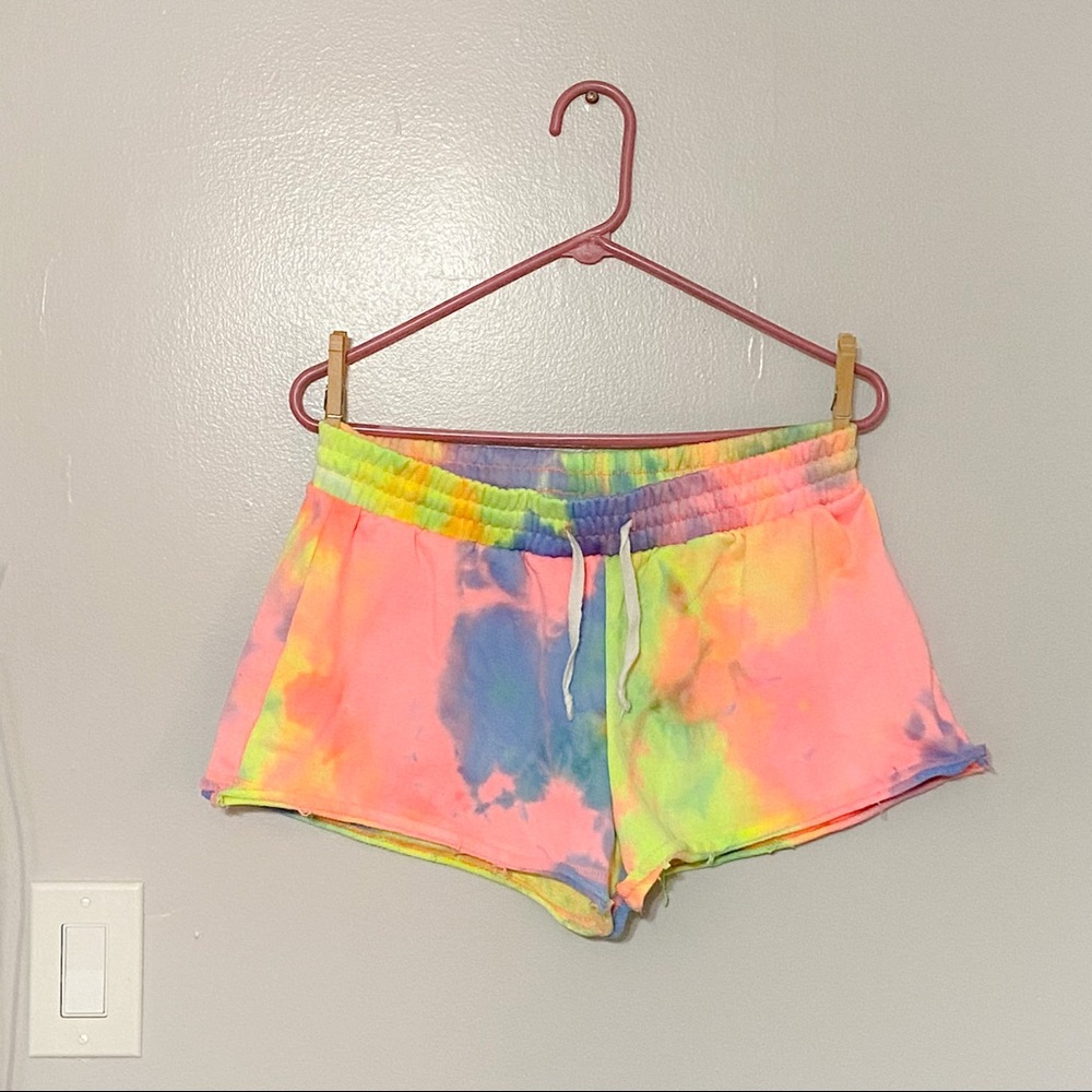 Rainbow Tie Dye Shorts